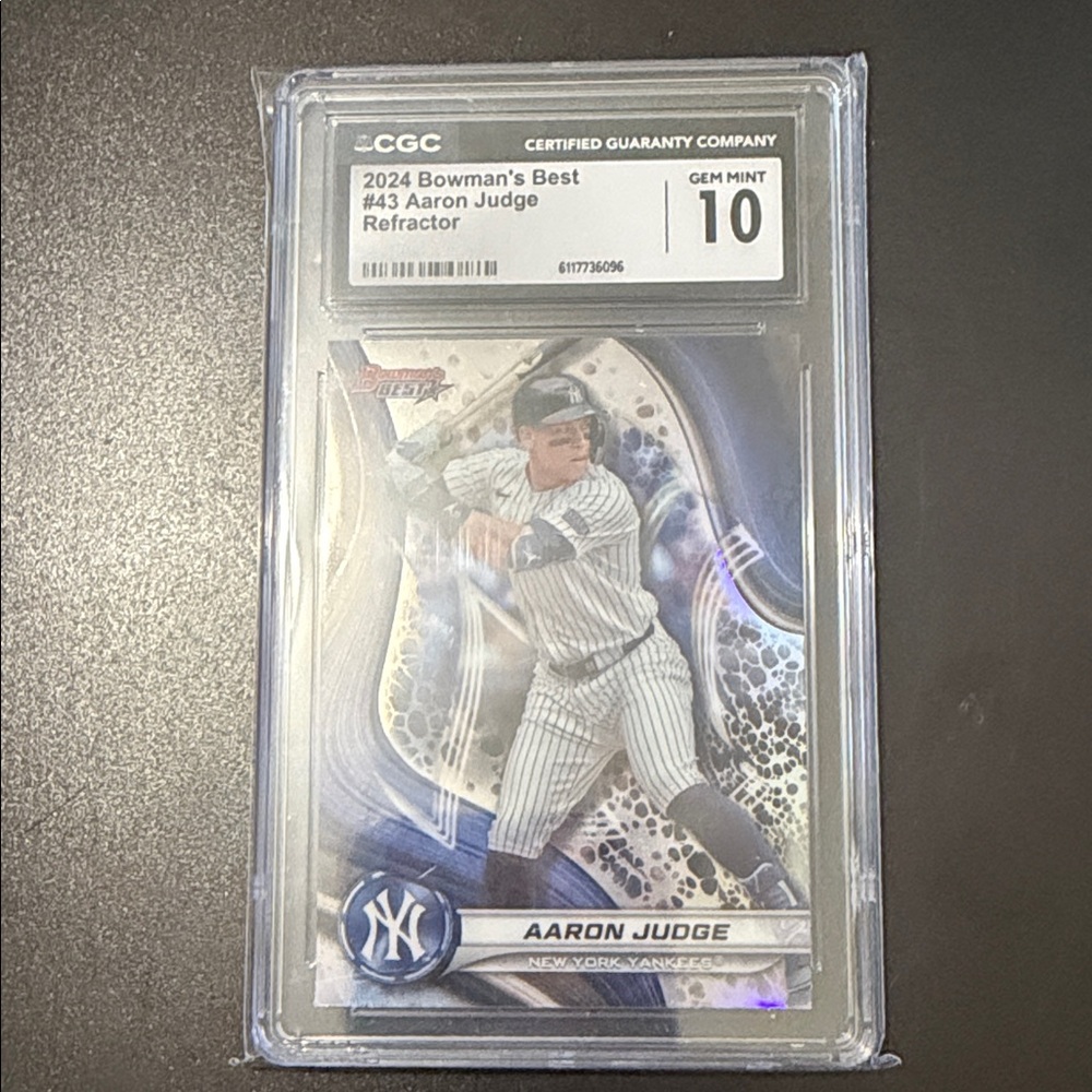 Topps 2024 Bowman’s Best Aaron Judge Refractor CGC 10 PSA